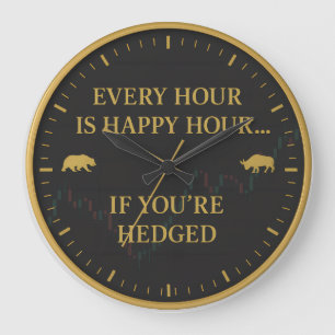Stock Market Trader Wall Clock