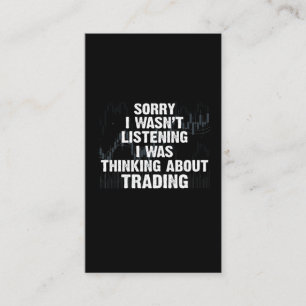 Stock Market Trading Hobby Investor Day Trader Business Card
