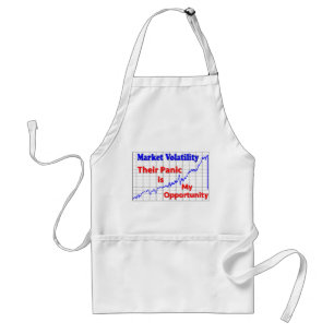 Stock Market Trading Panic Opportunity Standard Apron