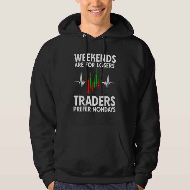 stock option trading strategies monday trader stoc hoodie (Front)