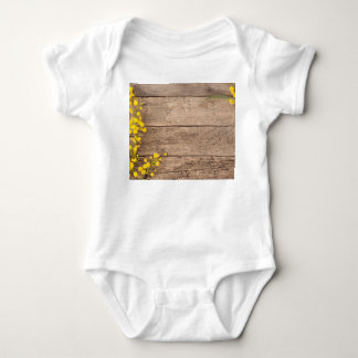 Stock photography, styled vintage concept. baby bodysuit