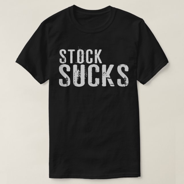 Stock Sucks Drag Racing Tuner Racer  T-Shirt (Design Front)