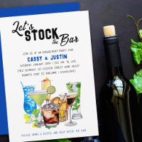 Stock the Bar Alocholic Drinks Engagement Party