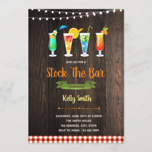 Stock the bar bbq invitation