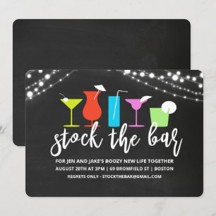 Stock the Bar Couples Coed Shower Invitation