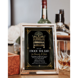 Stock the Bar Couples Coed Shower Invitation