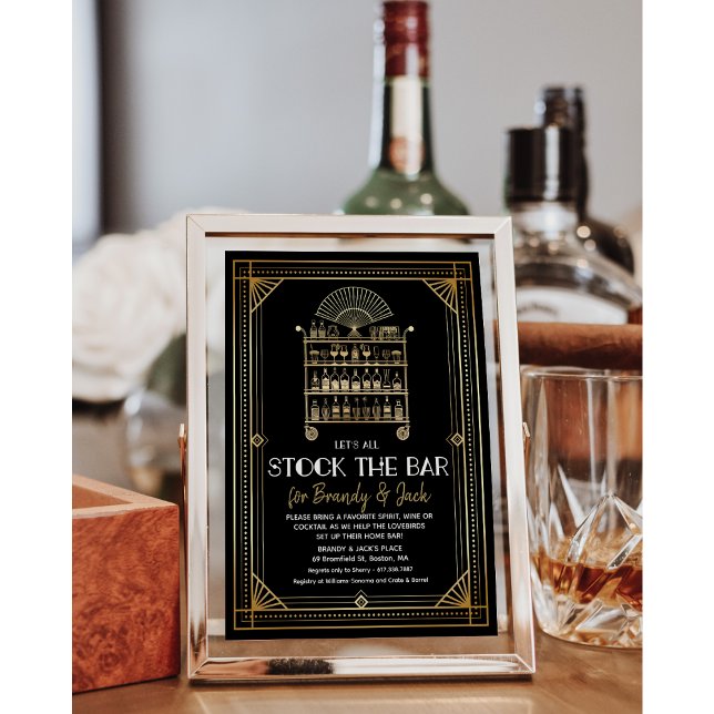 Stock the Bar Couples Coed Shower Invitation (Creator Uploaded)
