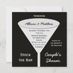 Stock the Bar Couples Shower Invitation
