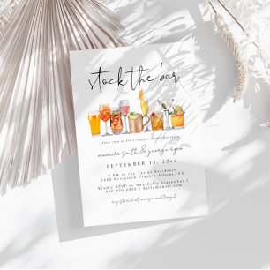 Stock The Bar Couples Shower Invitation