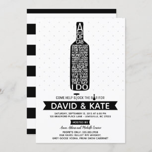 Stock the Bar Couples Shower Invitation