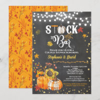 Stock the bar fall pumpkin chalkboard housewarming