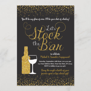 Stock the Bar Invitation Engagement Party