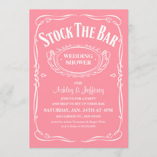Stock the Bar Party Invitations