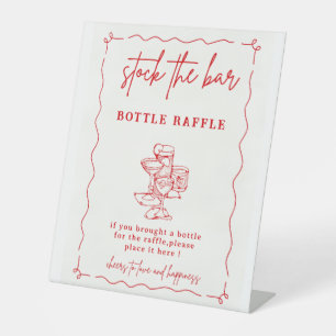  Stock the Bar Party, Stock The Bar Sign, Couples  Pedestal Sign