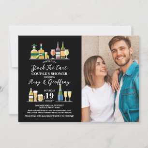 Stock The Bar Photo Party Engagement Couple Shower Invitation
