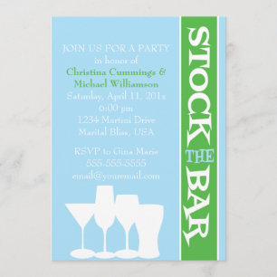 Stock the Bar Shower Invitation
