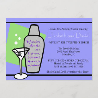 Stock the bar shower invitation