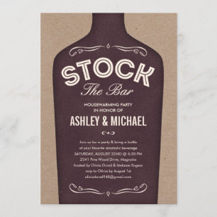 Stock the Bar Shower Invitations
