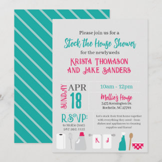 Stock the House Shower Invitation