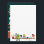 STOCK THE KITCHEN Bridal Shower CUSTOM Cute Thank You Card<br><div class="desc">Hand made art for you! Perfect for a bridal shower, bachelorette party, housewarming or birthday! FULLY CUSTOMIZABLE! Click on “Personalize” above to edit the text. Click "edit using design tool" to adjust the fonts, colors and placements. Blank on the front to handwrite a note. THANK YOU FOR SUPPORTING INDEPENDENT ARTISTS!...</div>