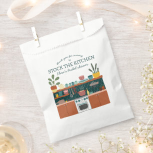 STOCK THE KITCHEN Bridal Shower Cute CUSTOM Favour Bags