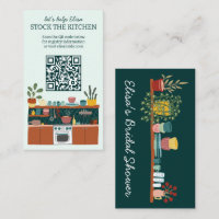 STOCK THE KITCHEN Bridal Shower Cute CUSTOM QR
