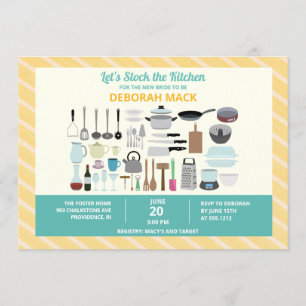 Stock the Kitchen Bridal Shower Invitation