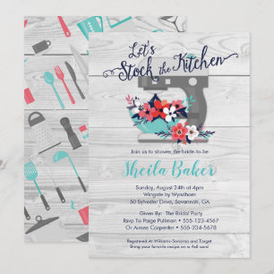 Stock the Kitchen Bridal Shower Invitation