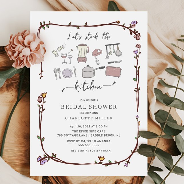 Stock the Kitchen Bridal Shower Invitation (Creator Uploaded)