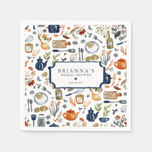 Stock the Kitchen Bridal Shower Personalised Napkin