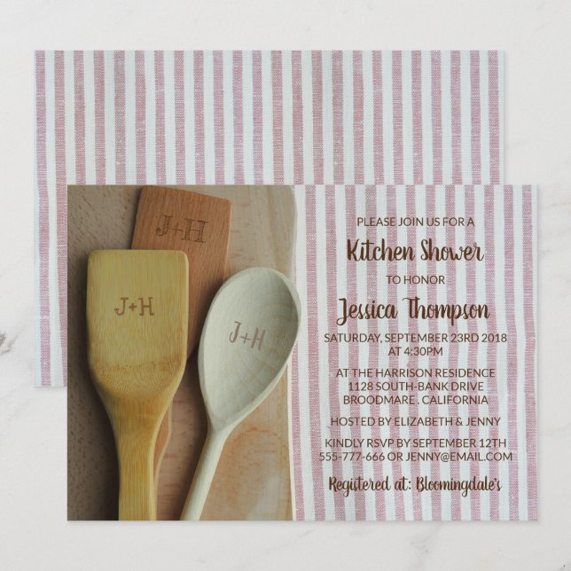 Stock The Kitchen Invitation (Front/Back)