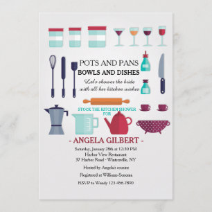 Stock the Kitchen Shower Invitation