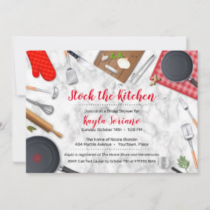 Stock the Kitchen Shower Party Invitation