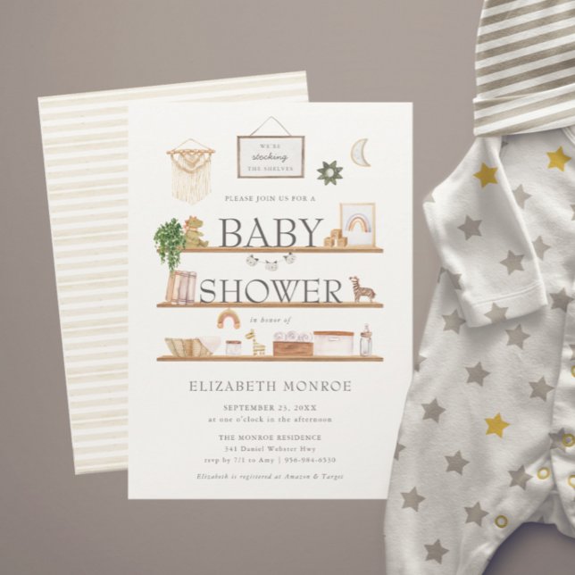 Stock the Shelves | Boho Nursery Baby Shower (Creator Uploaded)