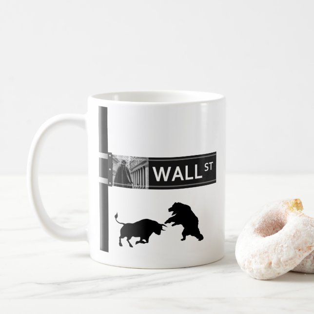 Stock Trader Coffee Mug (With Donut)