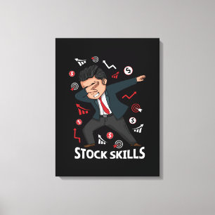 Stock Trader Gifts Men Trading Skills Forex Stocks Canvas Print