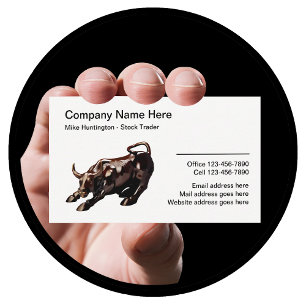 Stock Trader Professional Wall Street Business Card
