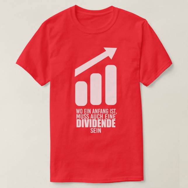 Stock trader stockbroker dividend share price T-Shirt (Design Front)