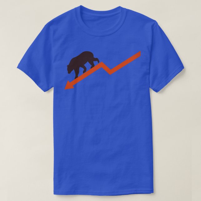 Stock Trading Baerish Investor Bear Market T-Shirt (Design Front)