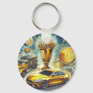 Stock Trading Key Ring