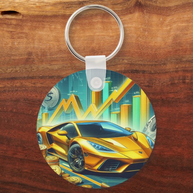 Stock Trading Key Ring (Front)