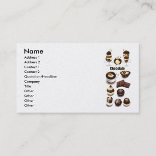 Stock Vectors - Chocolate, Name, Address 1, Add... Business Card