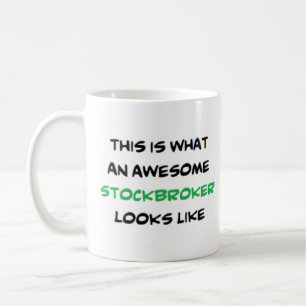stockbroker, awesome coffee mug