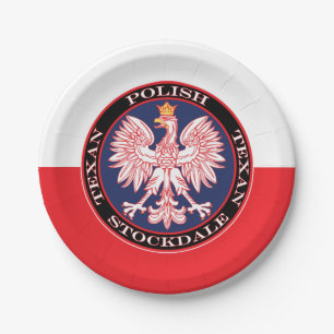 Stockdale Round Polish Texan Paper Plate