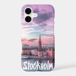 Stockholm Capital of Sweden Night Skyline