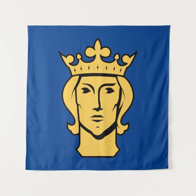 Stockholm city flag Sweden symbol Tapestry (Front)