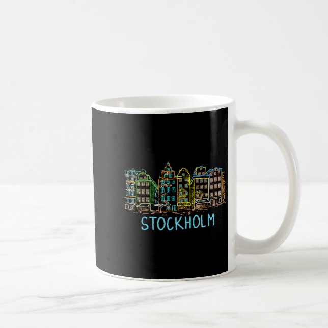Stockholm City Tee Shirt T Shirt  Coffee Mug (Right)