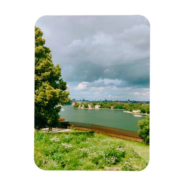 Stockholm Cityscape Magnet (Vertical)