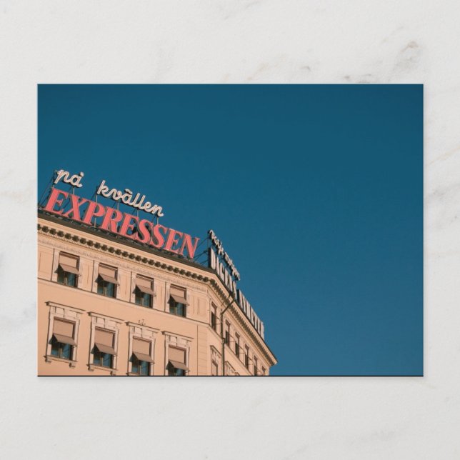 Stockholm Expressen Postcard (Front)
