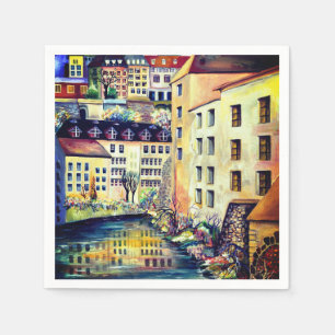 Stockholm - Gamla Stan, old city, Sweden Napkin